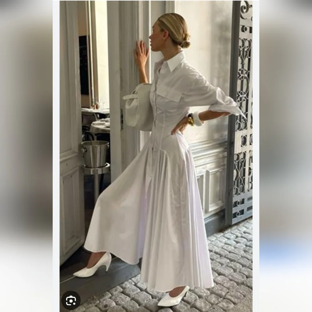 Chic White Maxi Dress - Picture 5 of 6